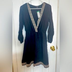 NWT! Papaya grecian dress or beach cover up size small- black